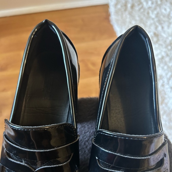 ASOS Black Platform Loafers - Picture 4 of 8